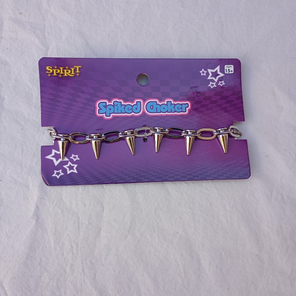 Spiked Choker Punk Gothic Grunge Emo Halloween Costume Party Cosplay Metal